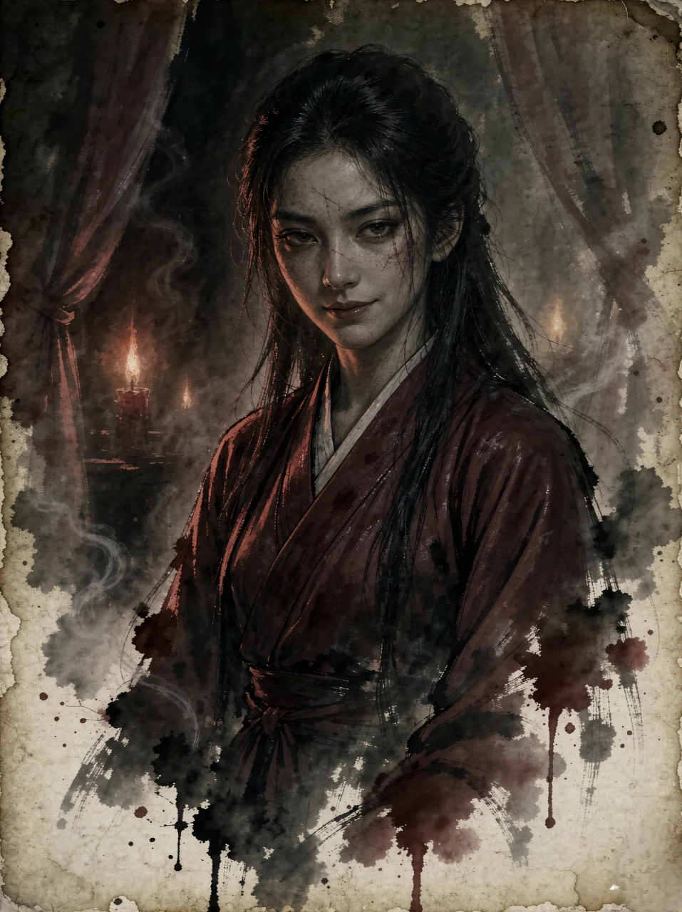 疤面女